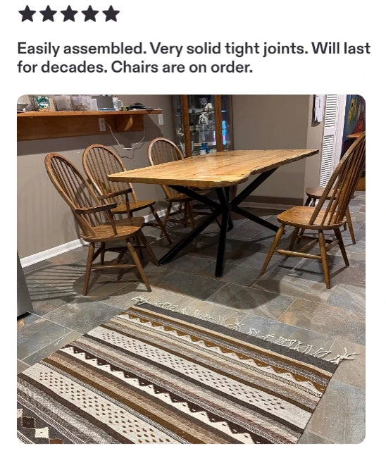 Anonymous customer feedback screenshot from Etsy — furniture project