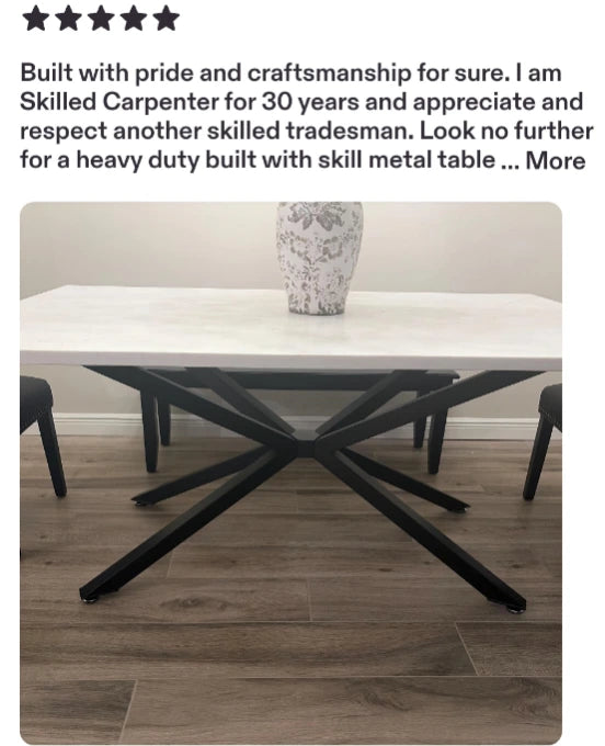 Anonymous customer feedback screenshot from Etsy — furniture project