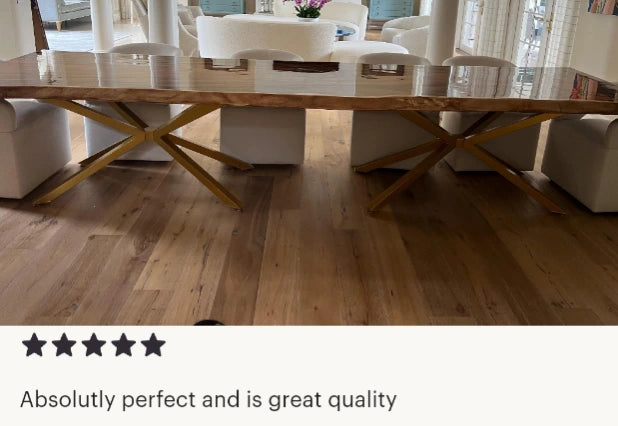 Anonymous customer feedback screenshot from Etsy — furniture project