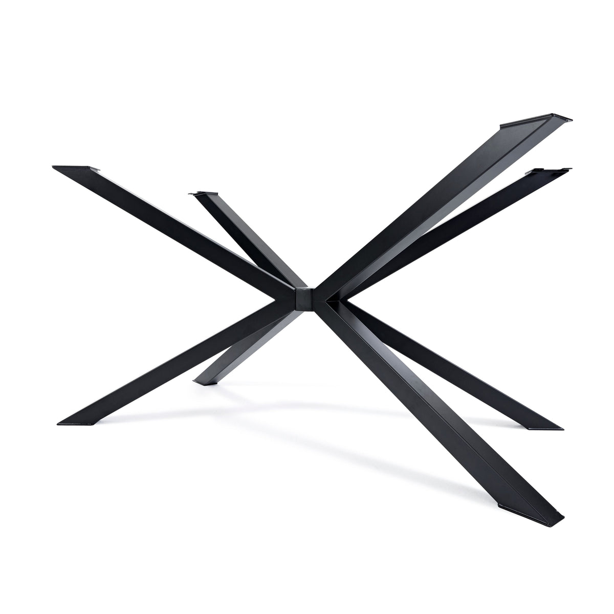 Black NeoSilvan Spider Table Base with its radiating arms and floor-contact ends visible