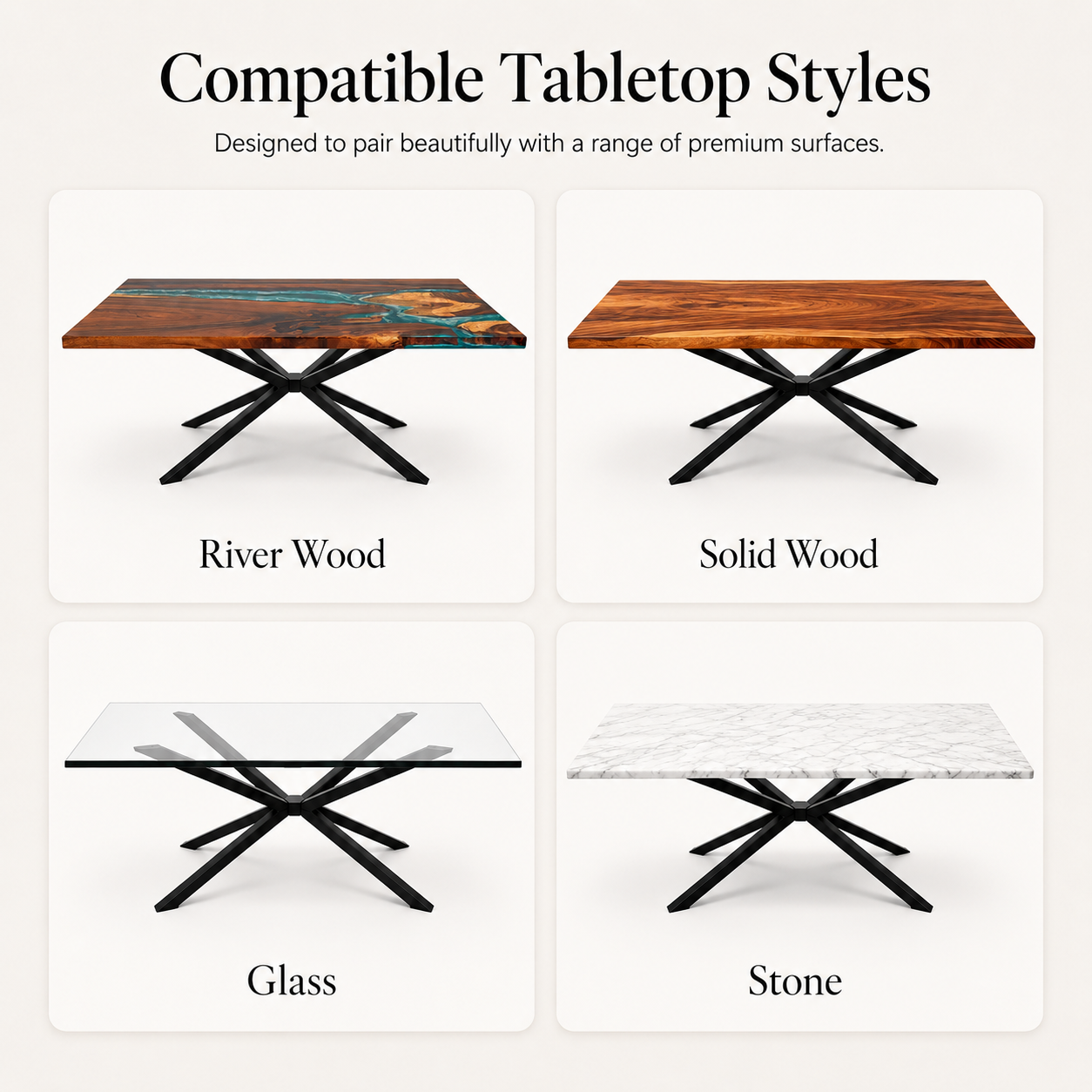 How to Choose a Spider Table Base for Large Wood Tabletops