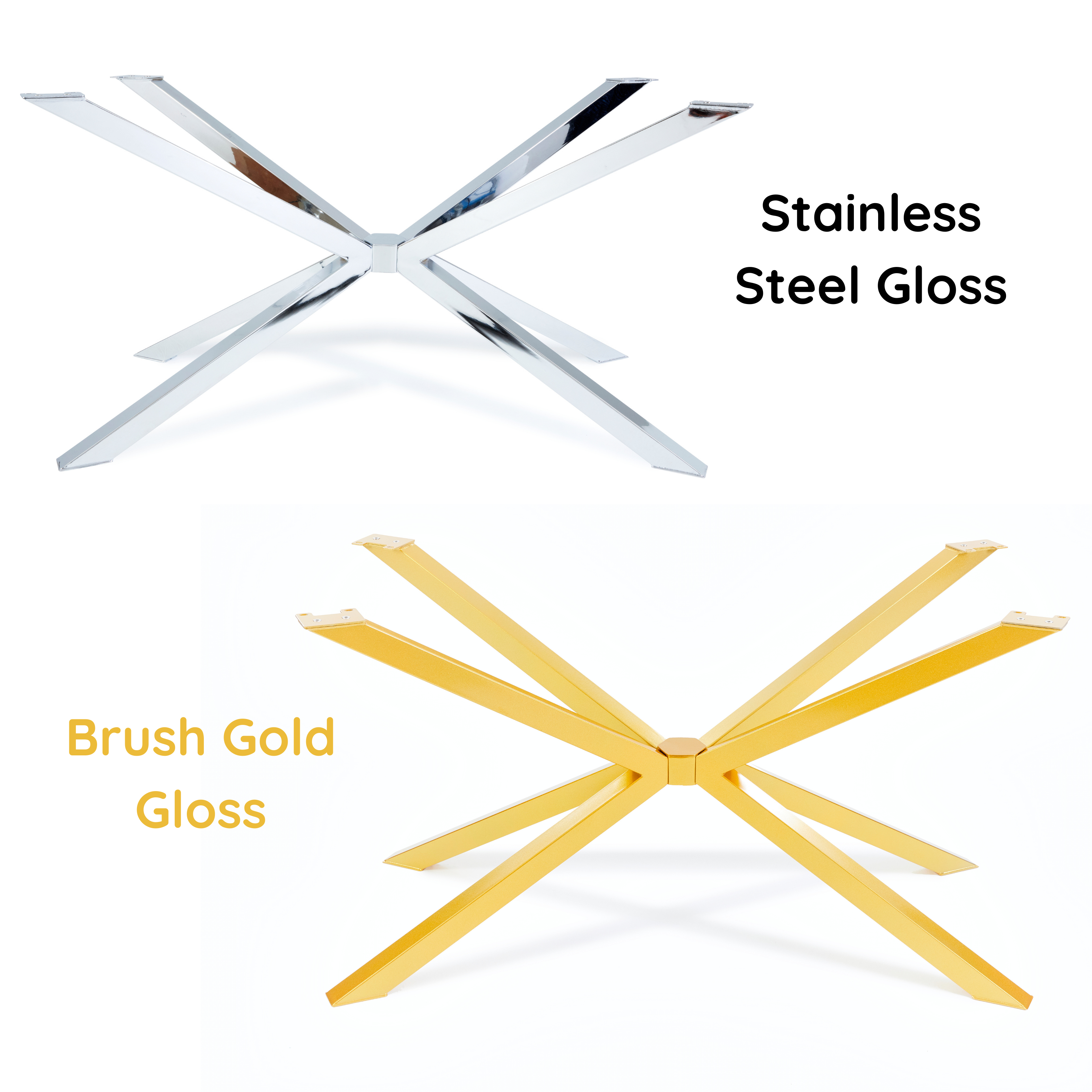 Spider Stainless - Steel Dining Table Legs Silver