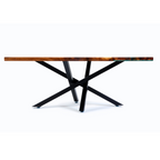 Heavy-Duty Cross Table Legs | Steel Dining Table Base