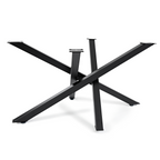 Heavy-Duty Cross Table Legs | Steel Dining Table Base