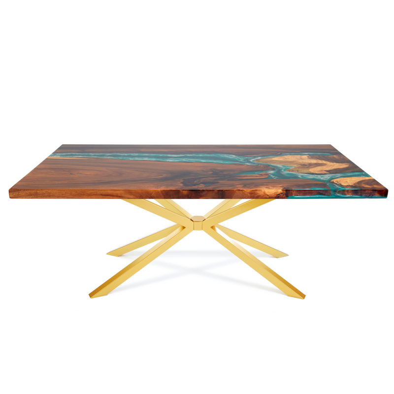 Gloss Gold Spider Steel Dining Table Legs