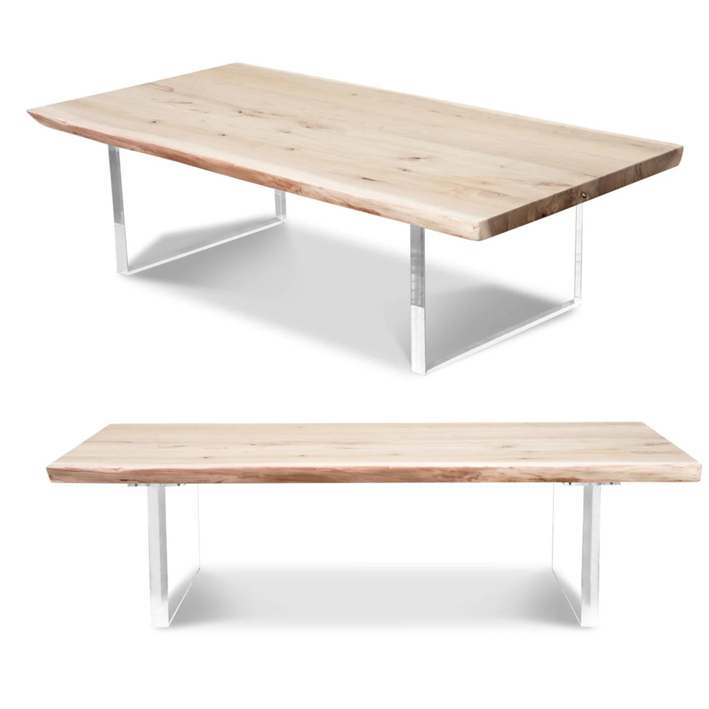 16'' Height Clear Acrylic Bench/Coffe Base (GS) Set of 2