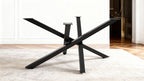 Heavy-Duty Cross Table Legs | Steel Dining Table Base