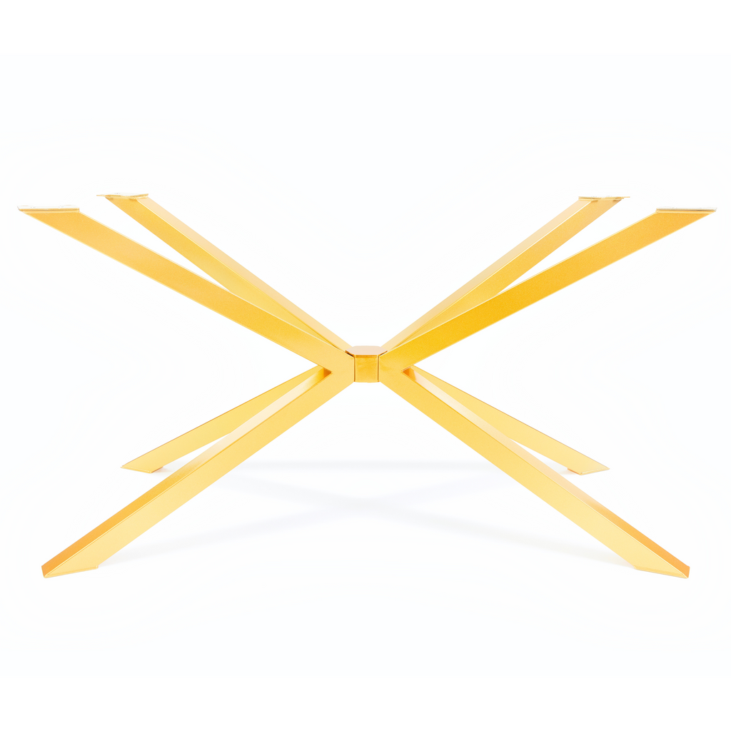 Gloss Gold Spider Steel Dining Table Legs