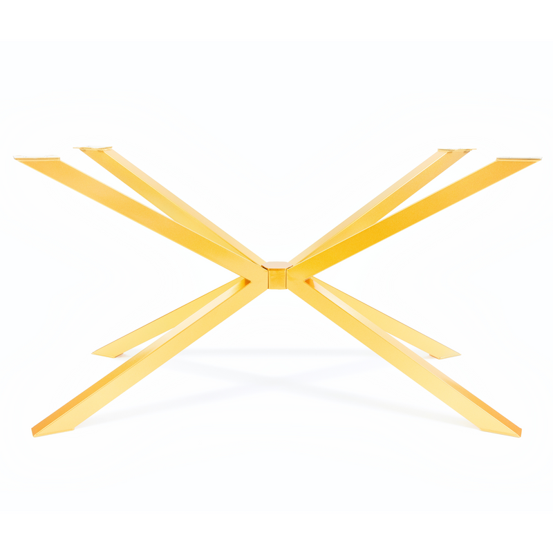 Gloss Gold Spider Steel Dining Table Legs