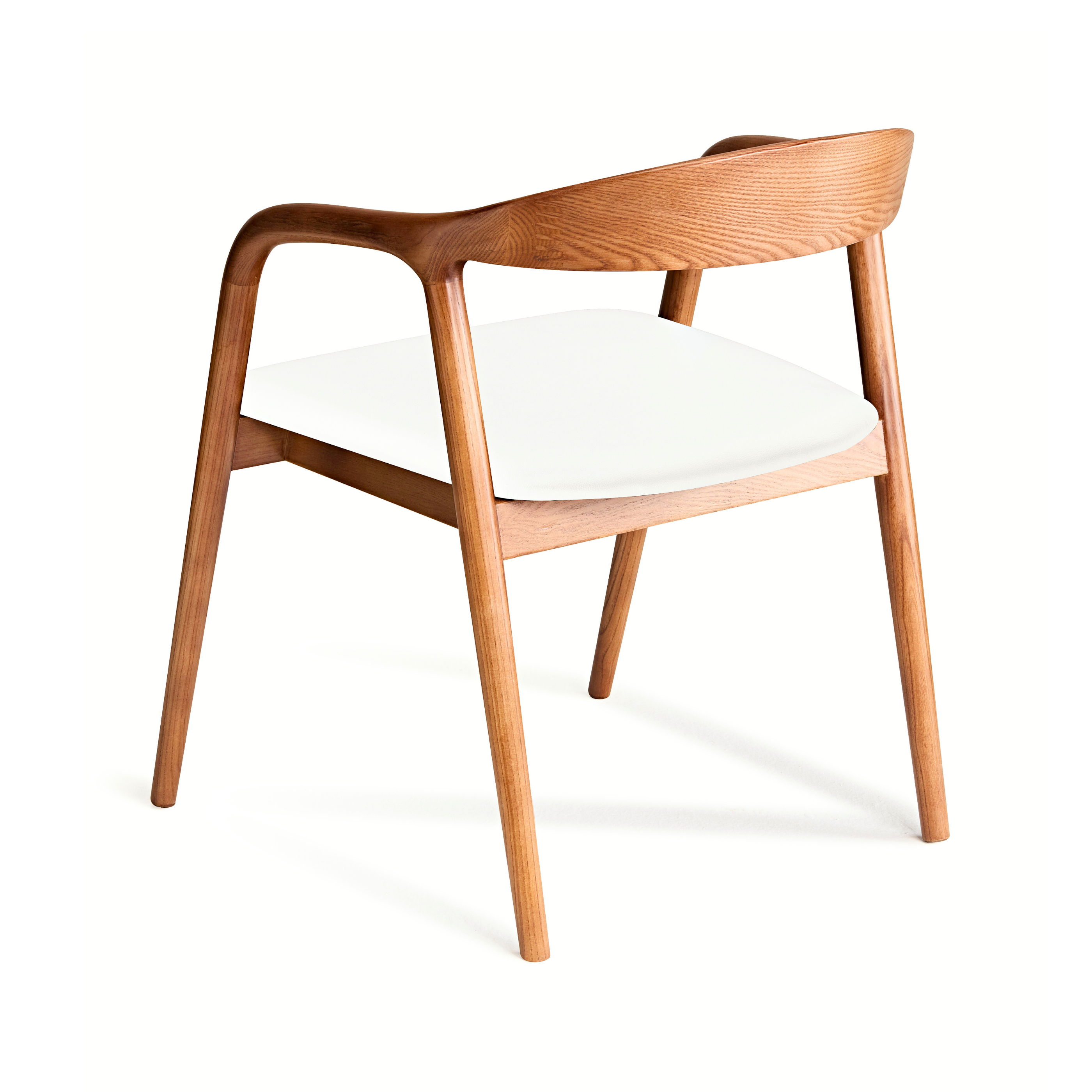 Ready to Ship Solid Ashwood Hans Chair with Black Leather(SET OF 2 PCS)