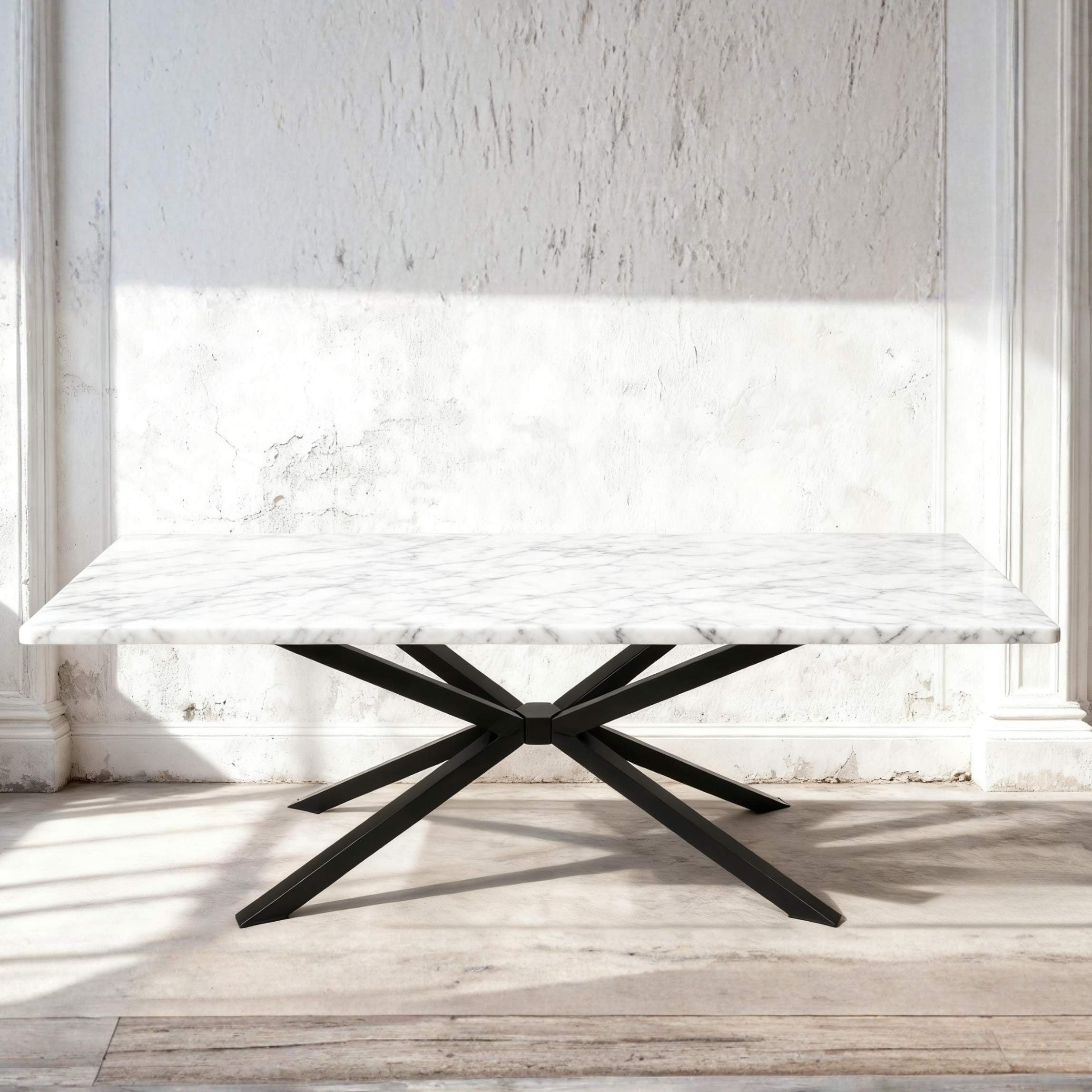 Spider Steel Dining Table Legs Black