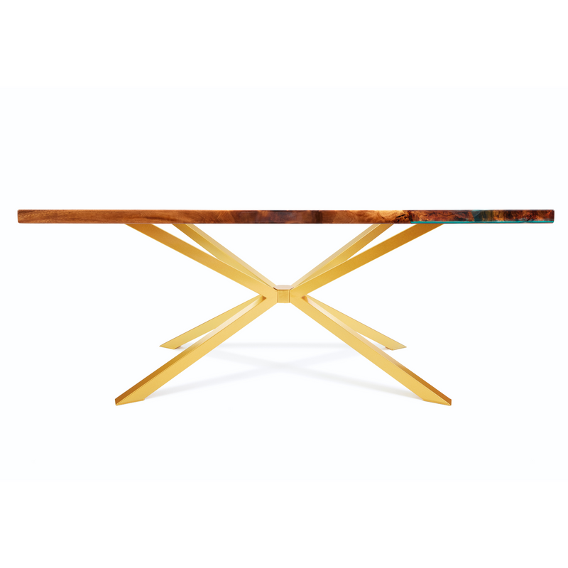 Gloss Gold Spider Steel Dining Table Legs