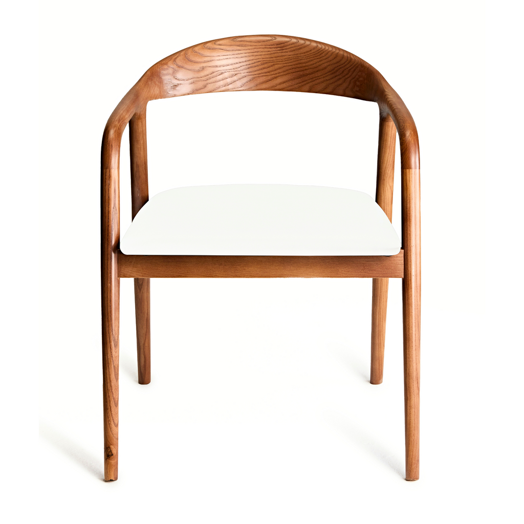 Ready to Ship Solid Ashwood Hans Chair with Black Leather(SET OF 2 PCS)