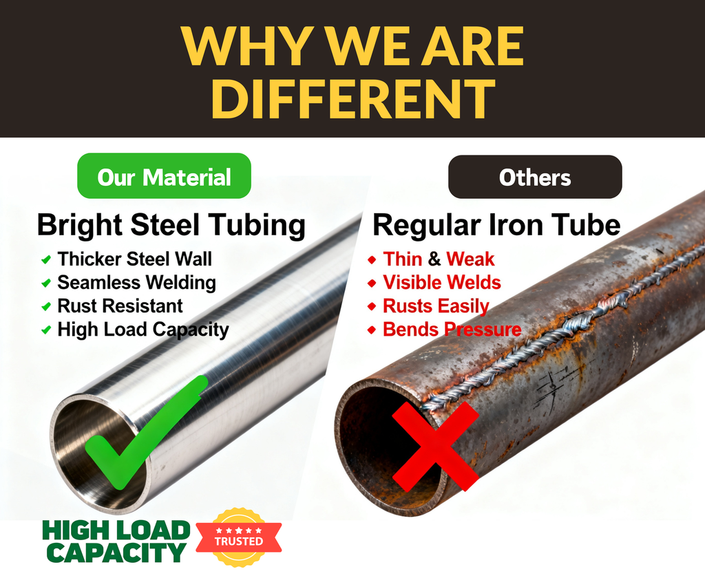 Premium Crossed Style Steel Dining Table Legs Brush Gold