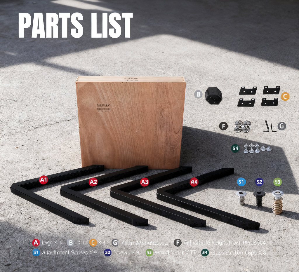 Spider Steel Dining Table Legs Black