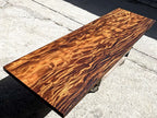 Extra Long One-of-a-Kind Acacia Single Slab Conference Table Set (10ft - 16ft) - FREE Heavy Duty U-Frame Bases