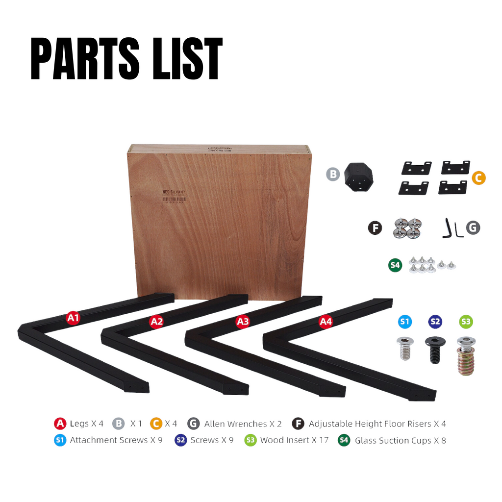 Spider Steel Dining Table Legs Black