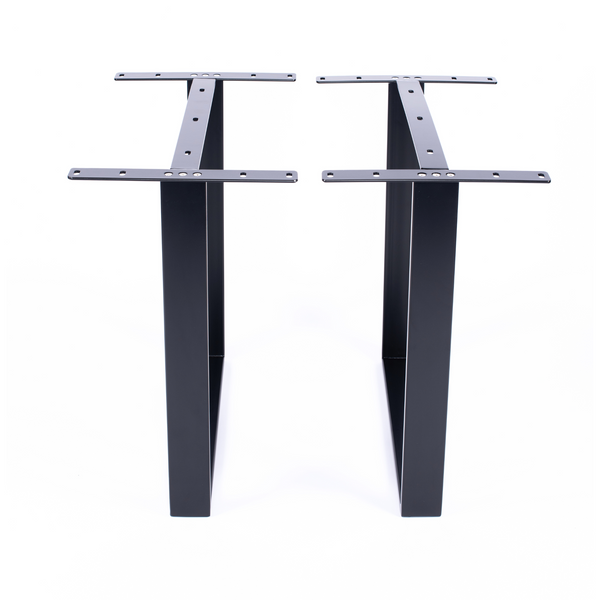 U Shape Dining Table Legs Black (Set of 2)