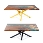 Heavy-Duty Cross Table Legs | Steel Dining Table Base