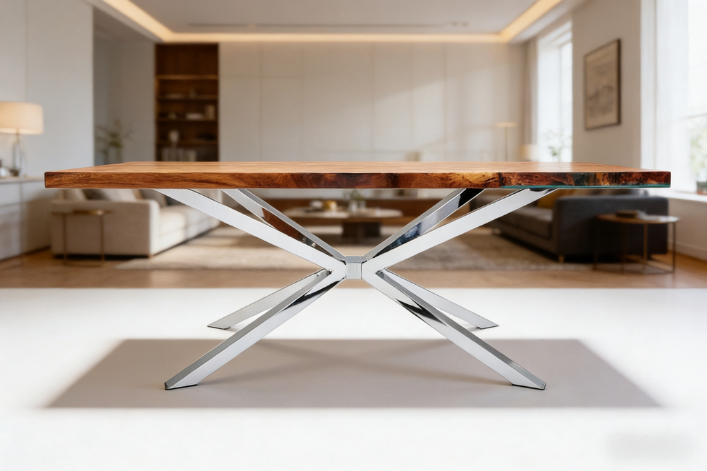 Spider Stainless - Steel Dining Table Legs Silver