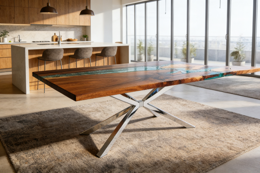 Spider Stainless - Steel Dining Table Legs Silver