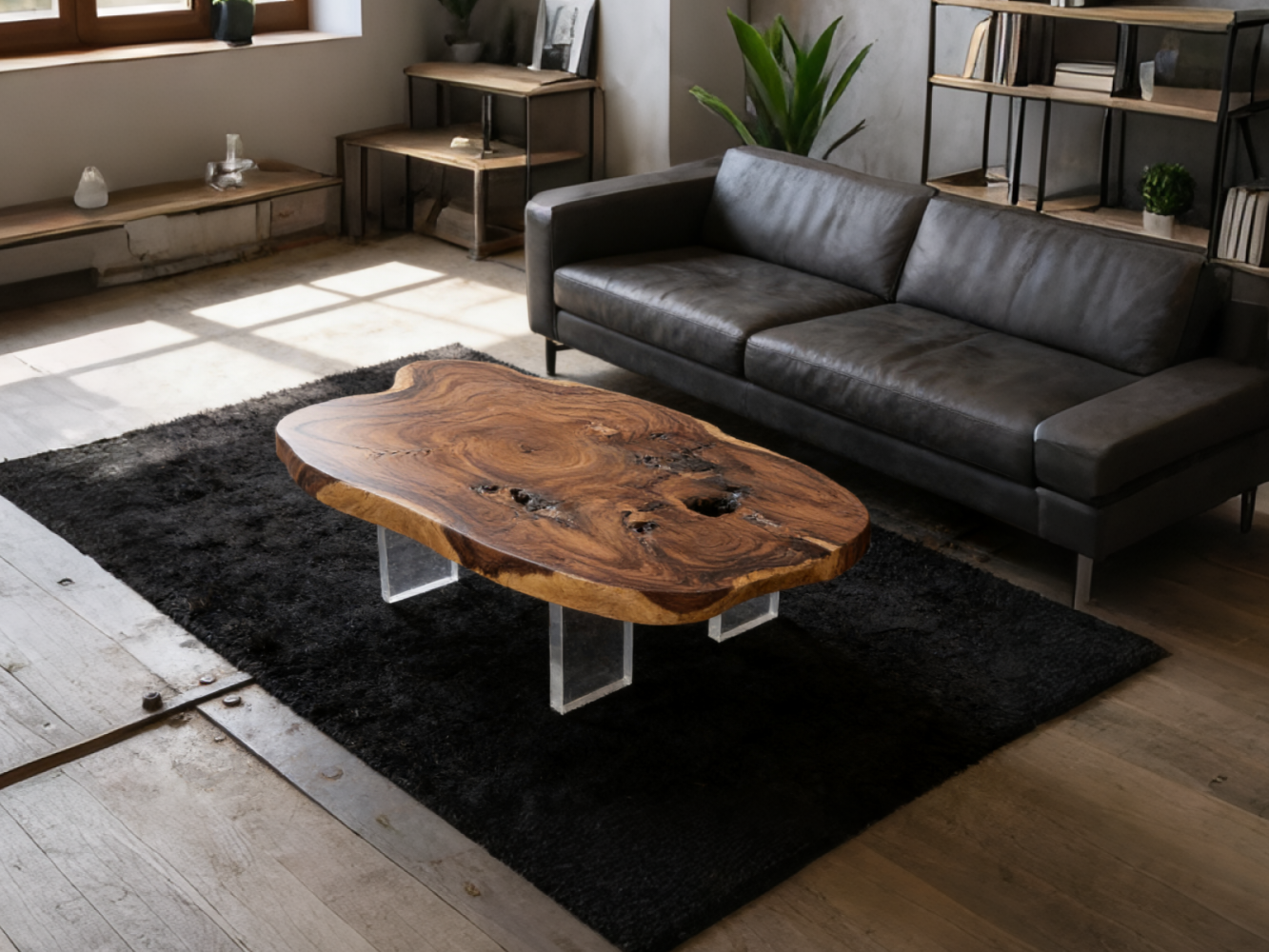 Clear Acrylic Coffee Table Base (GS) Set of 4