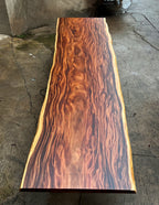 Extra Long One-of-a-Kind Acacia Single Slab Conference Table Set (10ft - 16ft) - FREE Heavy Duty X-Frame Bases
