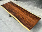 Extra Long One-of-a-Kind Acacia Single Slab Conference Table Set (10ft - 16ft) - FREE Heavy Duty X-Frame Bases