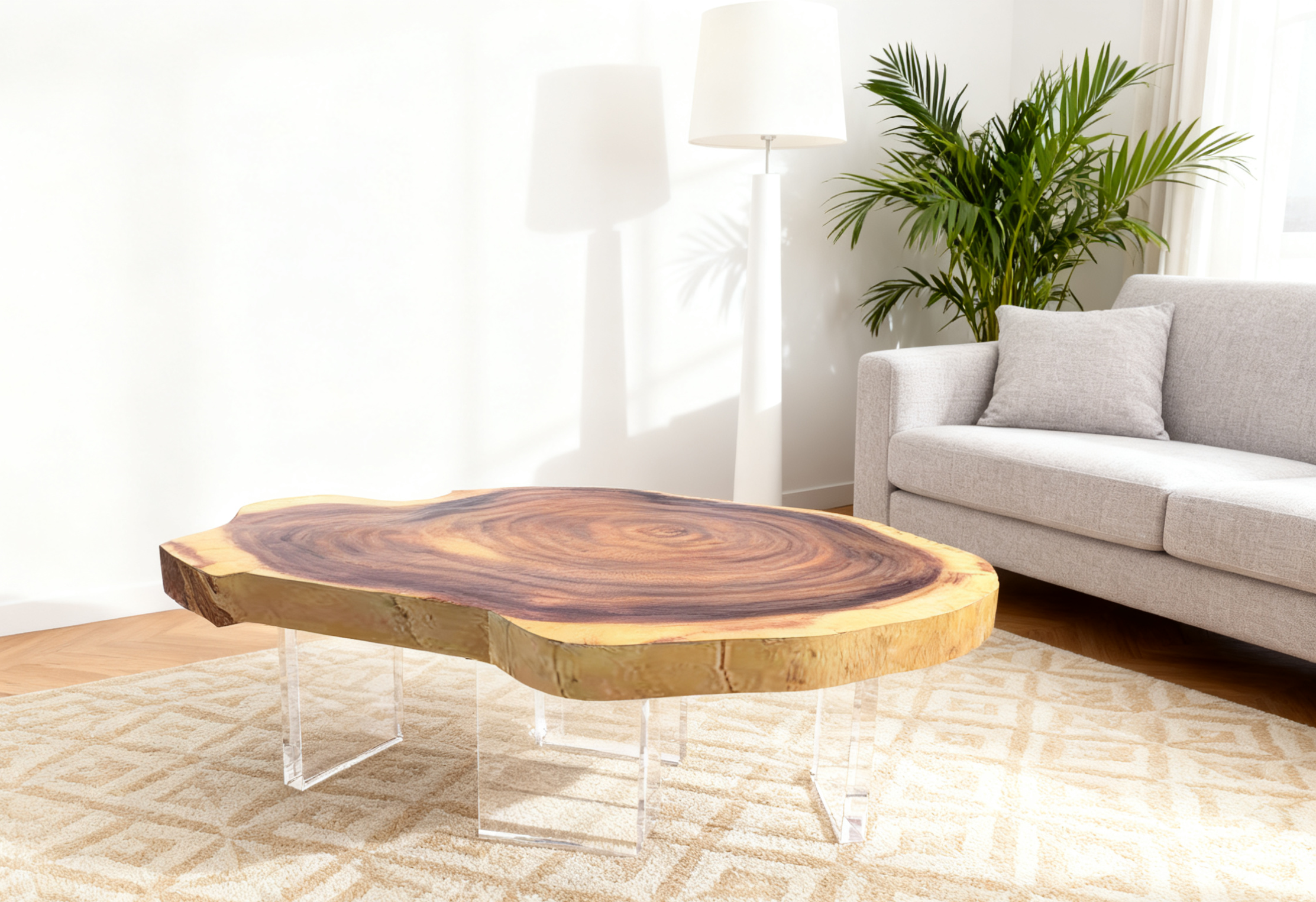 Clear Acrylic Coffee Table Base (GS) Set of 4