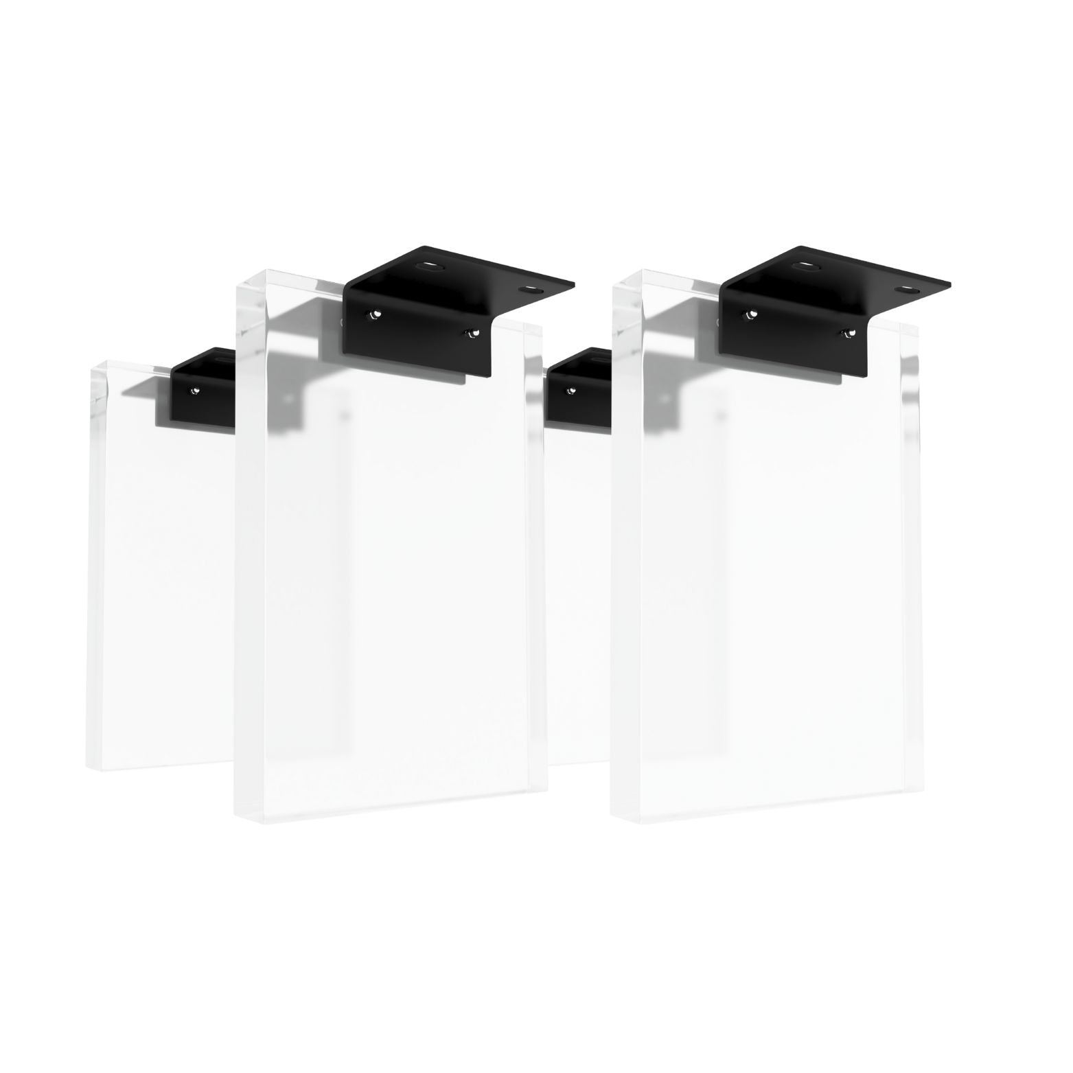 Clear Acrylic Coffee Table Base (GS) Set of 4