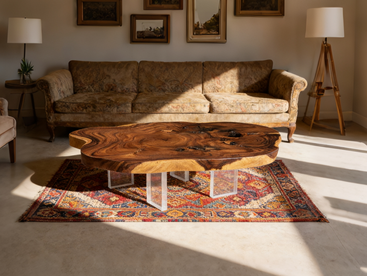 Clear Acrylic Coffee Table Base (GS) Set of 4