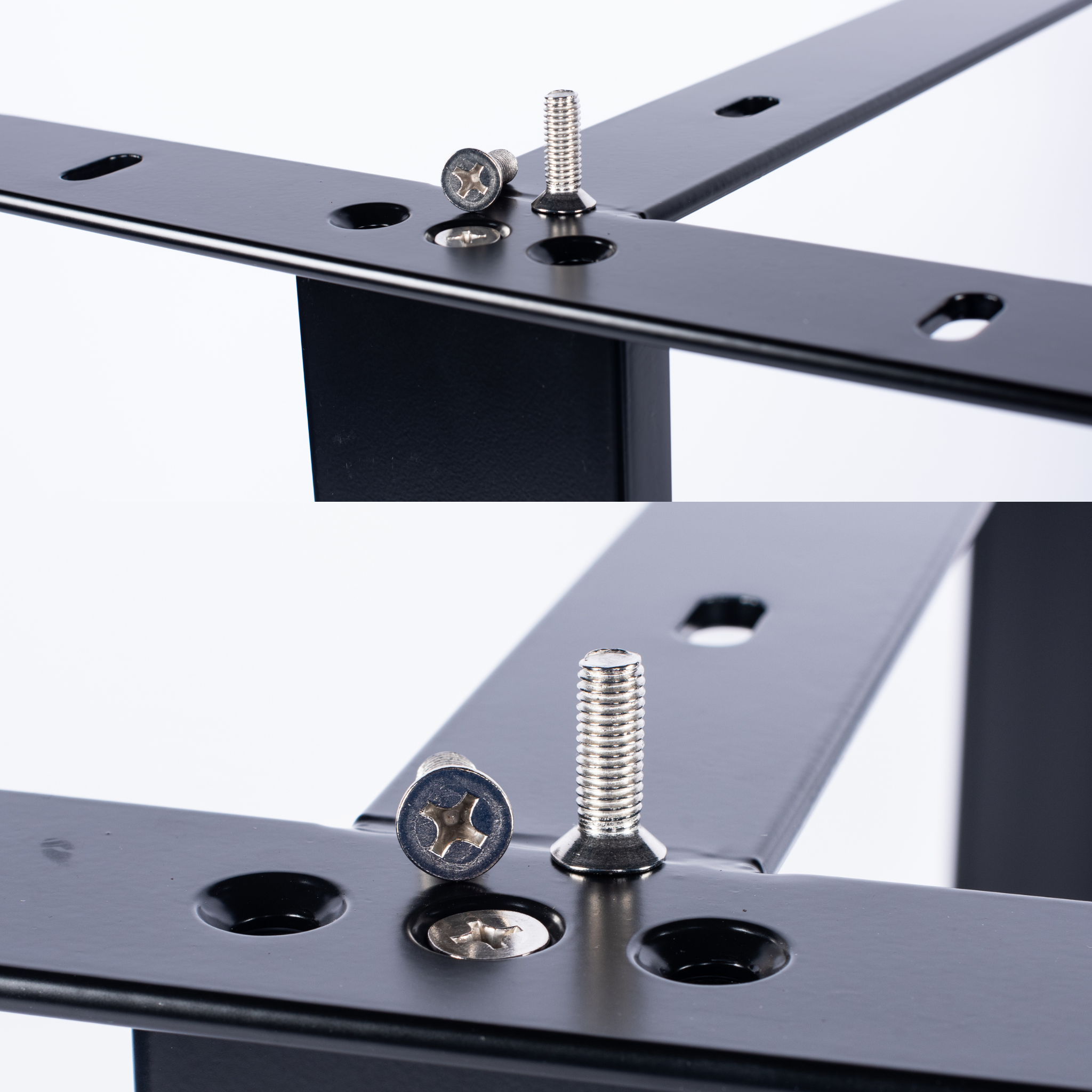 U Shape Dining Table Legs Black (Set of 2)