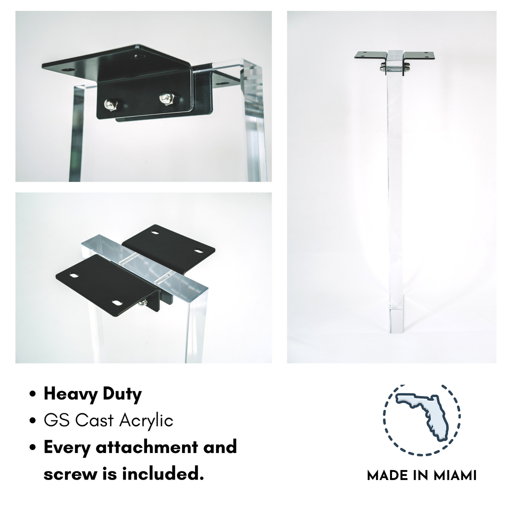 Clear Acrylic Console Base (GS) -2pcs with attachments and tools