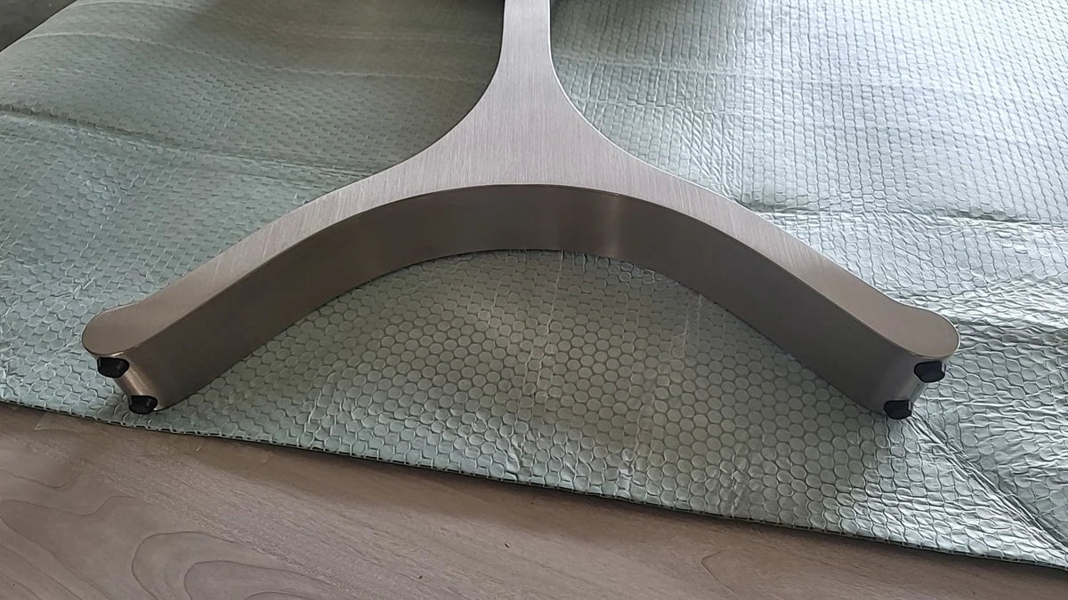 Sculptural Metal Base Detail