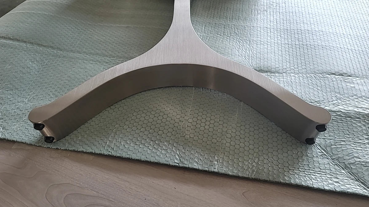 Sculptural Metal Base Detail