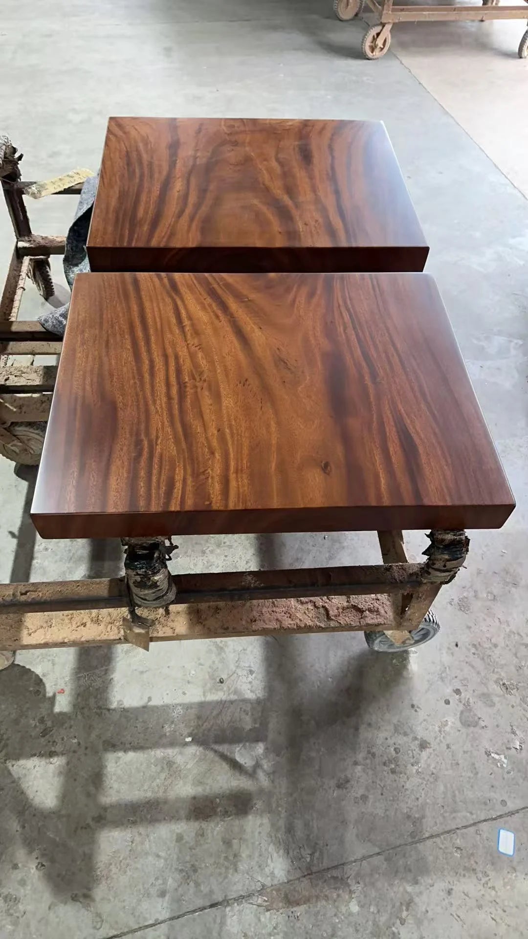 Wood Tabletops on Workshop Supports